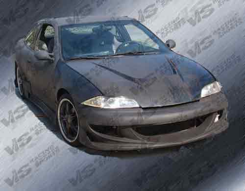 IMAGE 3 - 1995-2002 Chevrolet Cavalier 2DR/4DR Invader Style Carbon Fiber Hood by ViS Racing - 95CHCAV2DVS-010C