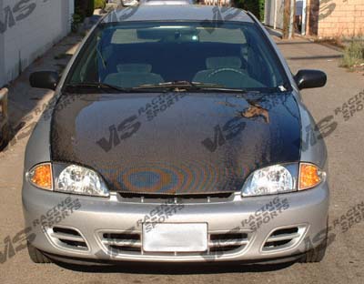 IMAGE 2 - 2003-2005 Chevrolet Cavalier 2DR/4DR OEM Style Carbon Fiber Hood by ViS Racing - 03CHCAV2DOE-010C