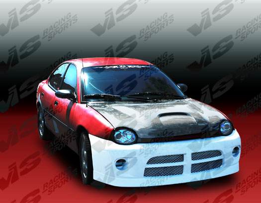 IMAGE 2 - 1995-1999 Dodge Neon 2DR/4DR SRT Style Carbon Fiber Hood by ViS Racing - 95DGNEO2DSRT-010C