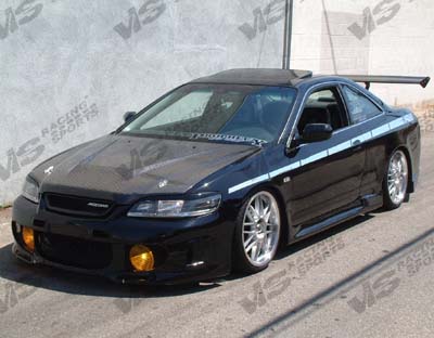 IMAGE 4 - 1998-2002 Honda Accord 2DR Invader Style Carbon Fiber Hood by ViS Racing - 98HDACC2DVS-010C