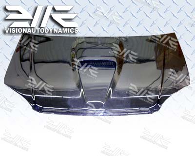 IMAGE 2 - 1999-2000 Honda Civic 2DR G Force Style Carbon Fiber Hood by ViS Racing - 99HDCVC2DGF-010C