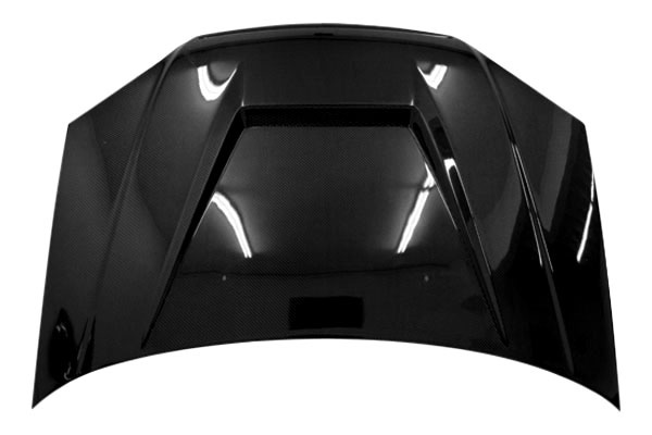 IMAGE 1 -  Honda Civic 2DR/4DR Invader Style Carbon Fiber Hood by ViS Racing - 01HDCVC2DVS-010C