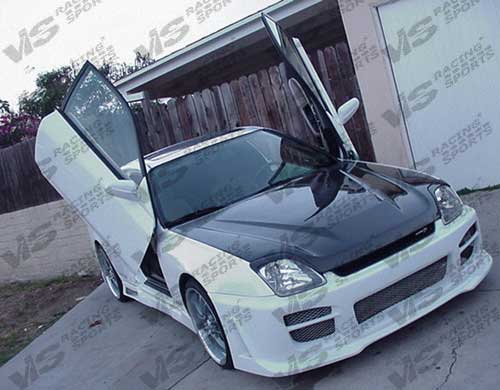 IMAGE 3 - 1997-2001 Honda Prelude Invader Style Carbon Fiber Hood by ViS Racing - 97HDPRE2DVS-010C