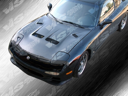 IMAGE 4 - 1993-1996 Mazda RX-7 KS Style Carbon Fiber Hood by ViS Racing - 93MZRX72DKS-010C