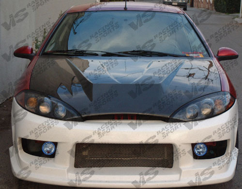 IMAGE 3 - 1999-2003 Mercury Cougar Invader Style Carbon Fiber Hood by ViS Racing - 99MYCOU2DVS-010C