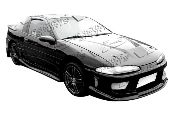 IMAGE 1 - 1990-1991 Mitsubishi Eclipse Invader Style Carbon Fiber Hood by ViS Racing - 90MTECL2DVS-010C