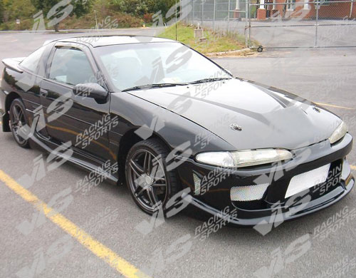 IMAGE 2 - 1990-1991 Mitsubishi Eclipse Invader Style Carbon Fiber Hood by ViS Racing - 90MTECL2DVS-010C