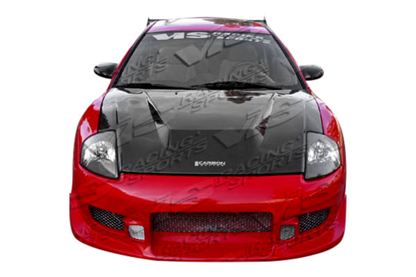 IMAGE 1 - 2000-2005 Mitsubishi Eclipse Invader Style Carbon Fiber Hood by ViS Racing - 00MTECL2DVS-010C