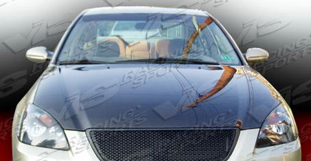 IMAGE 3 - 2002-2004 Nissan Altima 4DR OEM Style Carbon Fiber Hood by ViS Racing - 02NSALT4DOE-010C