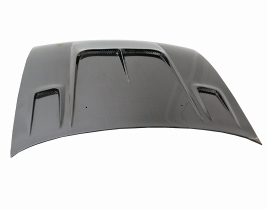 IMAGE 2 - 1995-1996 Nissan 240SX 2DR Drift 2 Style Carbon Fiber Hood by ViS Racing - 95NS2402DDFT2-010C