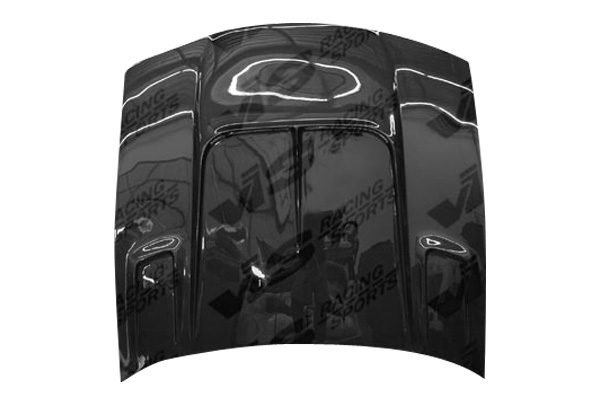 IMAGE 4 - 1995-1996 Nissan 240SX 2DR Drift 2 Style Carbon Fiber Hood by ViS Racing - 95NS2402DDFT2-010C
