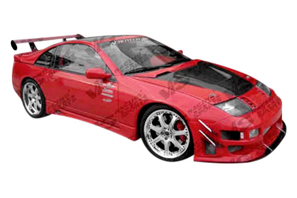 IMAGE 1 - 1990-1996 Nissan 300ZX 2DR/2+2 Invader Style Carbon Fiber Hood by ViS Racing - 90NS3002DVS-010C
