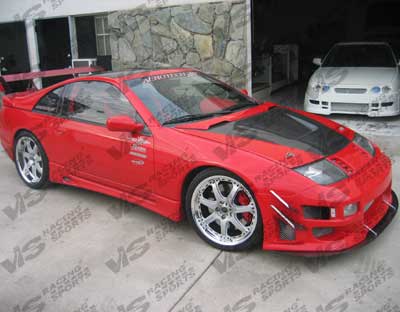 IMAGE 2 - 1990-1996 Nissan 300ZX 2DR/2+2 Invader Style Carbon Fiber Hood by ViS Racing - 90NS3002DVS-010C
