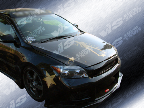 IMAGE 3 - 2005-2010 Scion tC OEM Style Carbon Fiber Hood by ViS Racing - 05SNTC2DOE-010C