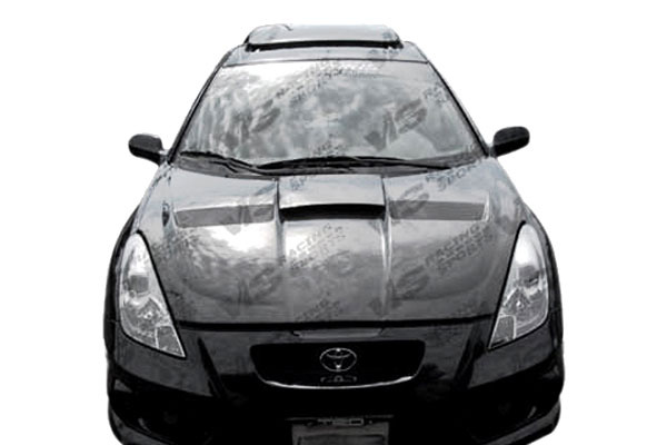IMAGE 4 - 2000-2005 Toyota Celica 2DR Xtreme GT Style Carbon Fiber Hood by ViS Racing - 00TYCEL2DGT-010C