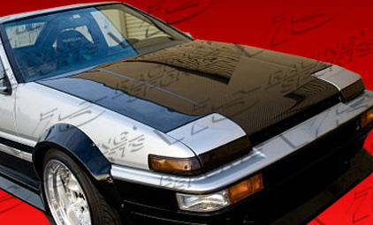 IMAGE 2 - 1984-1987 Toyota Corolla 2DR/HB OEM Style Carbon Fiber Hood by ViS Racing - 84TYCOR2DOE-010C