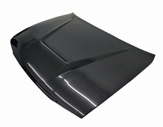 IMAGE 1 - 1998-2002 Toyota Corolla 4DR Invader Style Carbon Fiber Hood by ViS Racing - 98TYCOR4DVS-010C