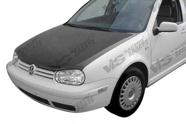 IMAGE 1 - 1993-1998 Volkswagen Golf 2DR/4DR MK3 OEM Style Carbon Fiber Hood by ViS Racing - 93VWGOF2DOE-010C