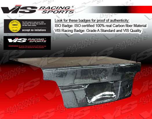 IMAGE 2 - 1992-1998 BMW 3-Series 4DR E36 OEM (Euro) Style Carbon Fiber Trunk by ViS Racing - 92BME364DOE-020C