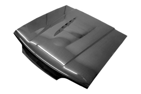 IMAGE 1 - 1987-1993 Ford Mustang Cobra R 2000 Style Carbon Fiber Hood by ViS Racing - 87FDMUS2DCR-010C