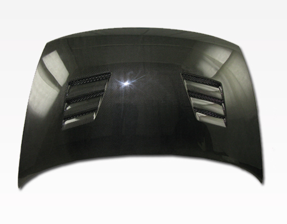 IMAGE 1 - 2006-2011 Honda Civic JDM 4DR Techno R Style Carbon Fiber Hood by ViS Racing - 06HDCVC4DJTNR-010C