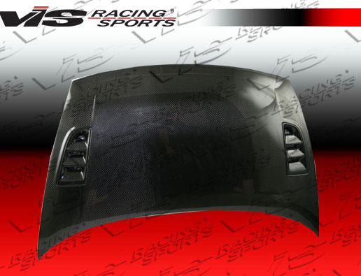 IMAGE 2 - 2006-2011 Honda Civic 2DR RR Style Carbon Fiber Hood by ViS Racing - 06HDCVC2DRR-010C