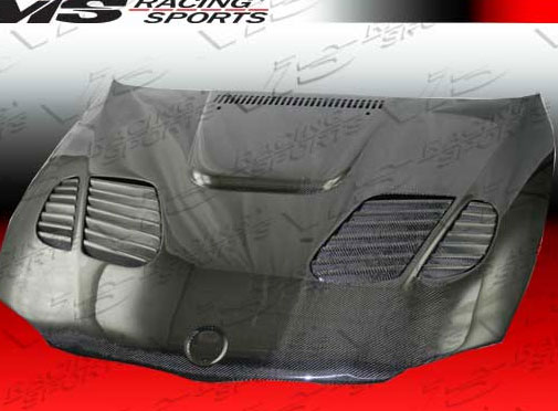 IMAGE 3 - 2008-2012 BMW 1-Series 2DR E82 GTR Style Carbon Fiber Hood by ViS Racing - 08BME822DGTR-010C