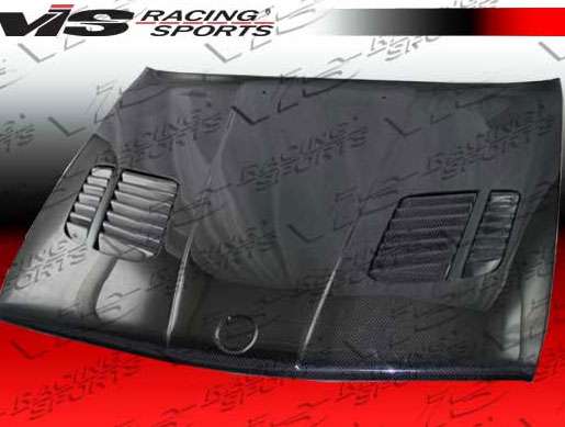 IMAGE 2 - 1984-1991 BMW 3-Series 2DR/4DR E30 GTR Style Carbon Fiber Hood by ViS Racing - 84BME302DGTR-010C