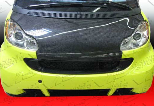 IMAGE 3 - 2008-2015 Smart Fortwo OEM Style Carbon Fiber Hood by ViS Racing - 08SMFR22DOE-010C