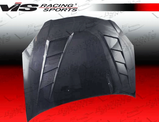 IMAGE 3 - 2002-2006 Acura RSX Terminator Style Carbon Fiber Hood by ViS Racing - 02ACRSX2DTM-010C