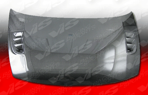 IMAGE 2 - 2006-2011 Honda Civic JDM 4DR RR Style Carbon Fiber Hood by ViS Racing - 06HDCVC4DJRR-010C