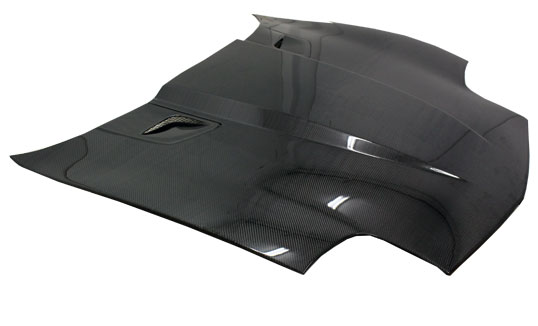 IMAGE 1 - 1997-2004 Chevrolet Corvette Penta Style Carbon Fiber Hood by ViS Racing - 97CHCOR2DPEN-010C