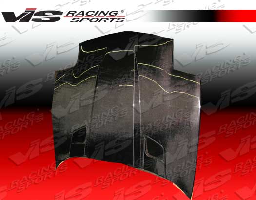 IMAGE 3 - 1997-2004 Chevrolet Corvette Penta Style Carbon Fiber Hood by ViS Racing - 97CHCOR2DPEN-010C