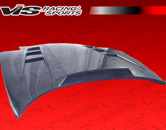 IMAGE 2 - 1997-2004 Chevrolet Corvette SCV Style Carbon Fiber Hood by ViS Racing - 97CHCOR2DSCV-010C