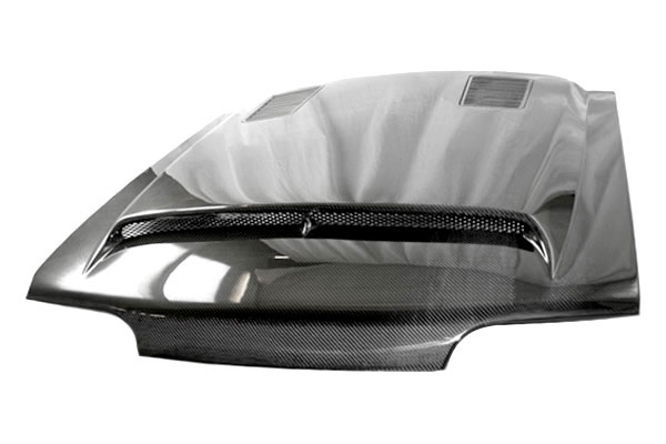 IMAGE 1 - 1987-1993 Ford Mustang GT 500 Style Carbon Fiber Hood by ViS Racing - 87FDMUS2DGT5-010C