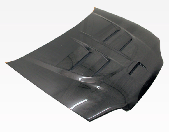 IMAGE 1 - 1992-1995 Honda Civic 2DR Fuzion Style Carbon Fiber Hood by ViS Racing - 92HDCVC2DFZ-010C