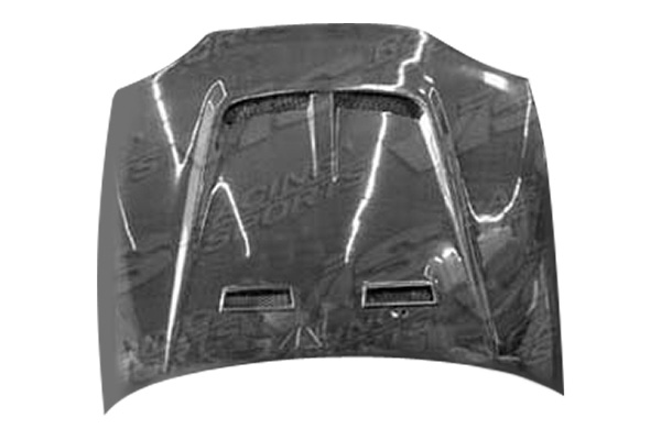 IMAGE 1 - 1996-1998 Honda Civic 2DR/4DR Monster Style Carbon Fiber Hood by ViS Racing - 96HDCVC2DMON-010C