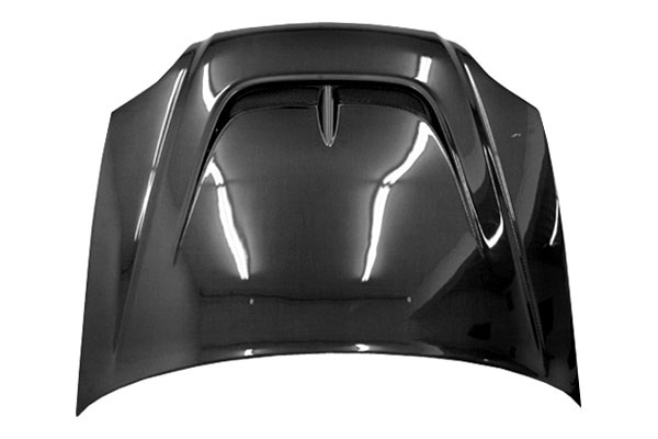 IMAGE 1 - 1999-2000 Honda Civic 2DR/4DR Monster Style Carbon Fiber Hood by ViS Racing - 99HDCVC2DMON-010C