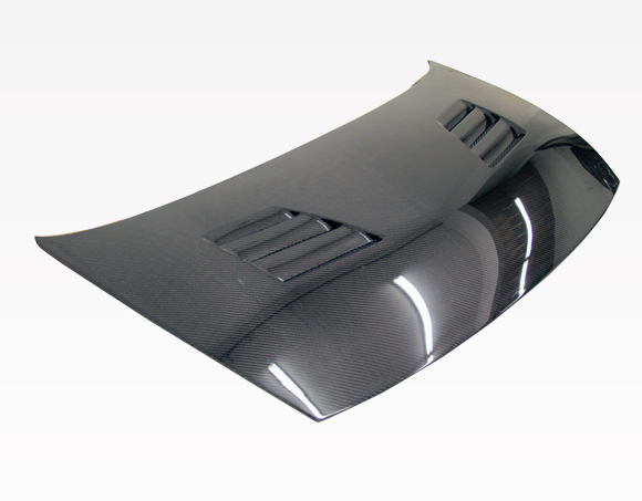 IMAGE 1 - 2006-2011 Honda Civic 4DR Techno R Style Carbon Fiber Hood by ViS Racing - 06HDCVC4DTNR-010C