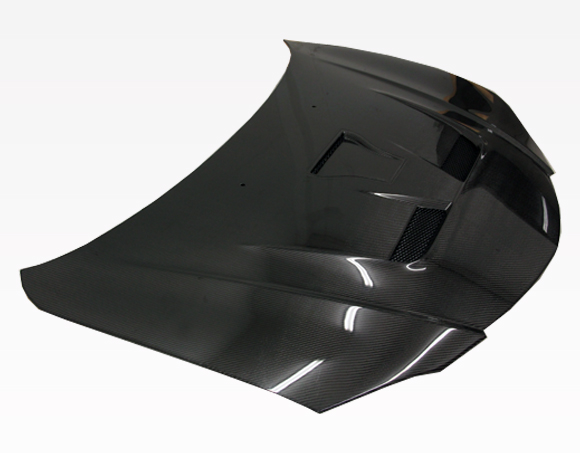 IMAGE 1 - 2004-2009 Mazda 3 4DR Fuzion Style Carbon Fiber Hood by ViS Racing - 04MZ34DFUZ-010C