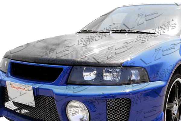 IMAGE 1 - 1997-2001 Mitsubishi Mirage 4DR OEM Style Carbon Fiber Hood by ViS Racing - 97MTMIR4DOE-010C