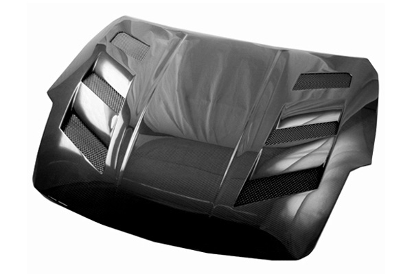 IMAGE 1 - 2007-2008 Nissan 350Z AMS Style Carbon Fiber Hood by ViS Racing - 07NS3502DAMS-010C
