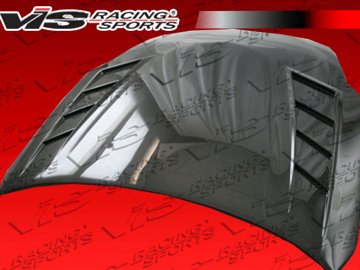 IMAGE 2 - 2003-2006 Nissan 350Z Terminator GT Style Carbon Fiber Hood by ViS Racing - 03NS3502DTMGT-010C