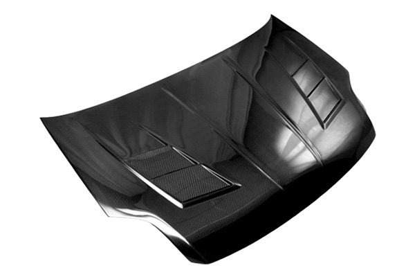 IMAGE 1 - 2007-2012 Nissan Sentra Terminator Style Carbon Fiber Hood by ViS Racing - 07NSSEN4DTM-010C