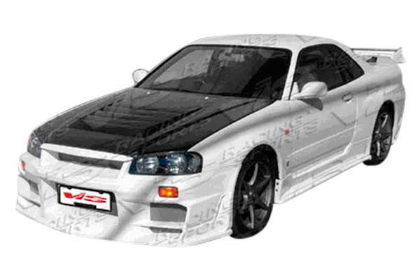 IMAGE 1 - 1999-2001 Nissan Skyline GTR R34 OEM Style Carbon Fiber Hood by ViS Racing - 99NSR34GTROE-010C