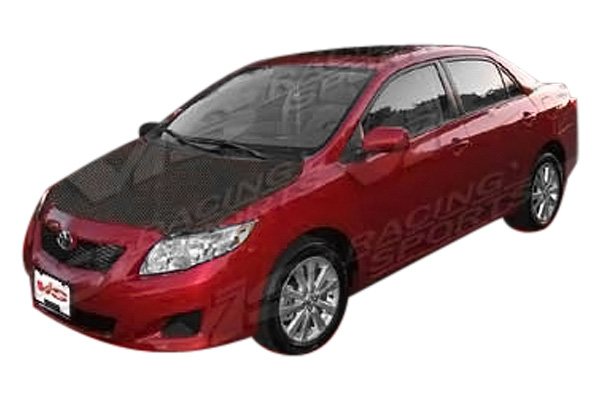 IMAGE 6 - 2009-2013 Toyota Corolla 4DR OEM Style Carbon Fiber Hood by ViS Racing - 09TYCOR4DOE-010C