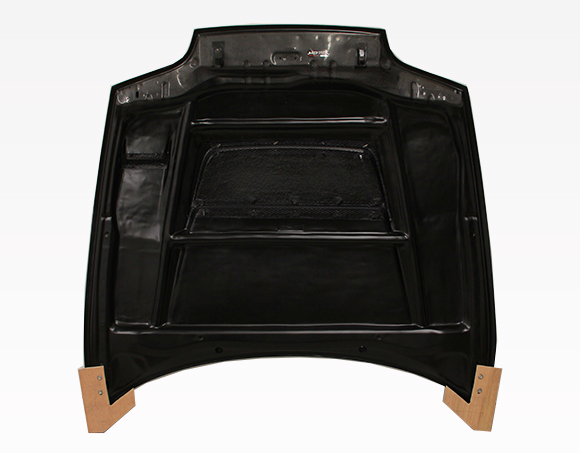 IMAGE 5 - 1993-1998 Toyota Supra V Line Style Carbon Fiber Hood by ViS Racing - 93TYSUP2DVL-010C