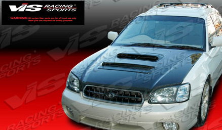 IMAGE 2 - 2000-2004 Subaru Legacy 4DR V Line Style Carbon Fiber Hood by ViS Racing - 00SBLEG4DVL-010C