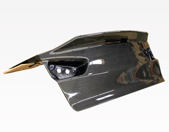 IMAGE 1 - 2008-2015 Mitsubishi Lancer EVO X Demon Style Carbon Fiber Trunk by ViS Racing - 08MTEV104DDEM-020C