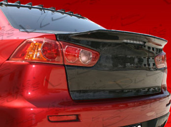 IMAGE 3 - 2008-2015 Mitsubishi Lancer EVO X Demon Style Carbon Fiber Trunk by ViS Racing - 08MTEV104DDEM-020C
